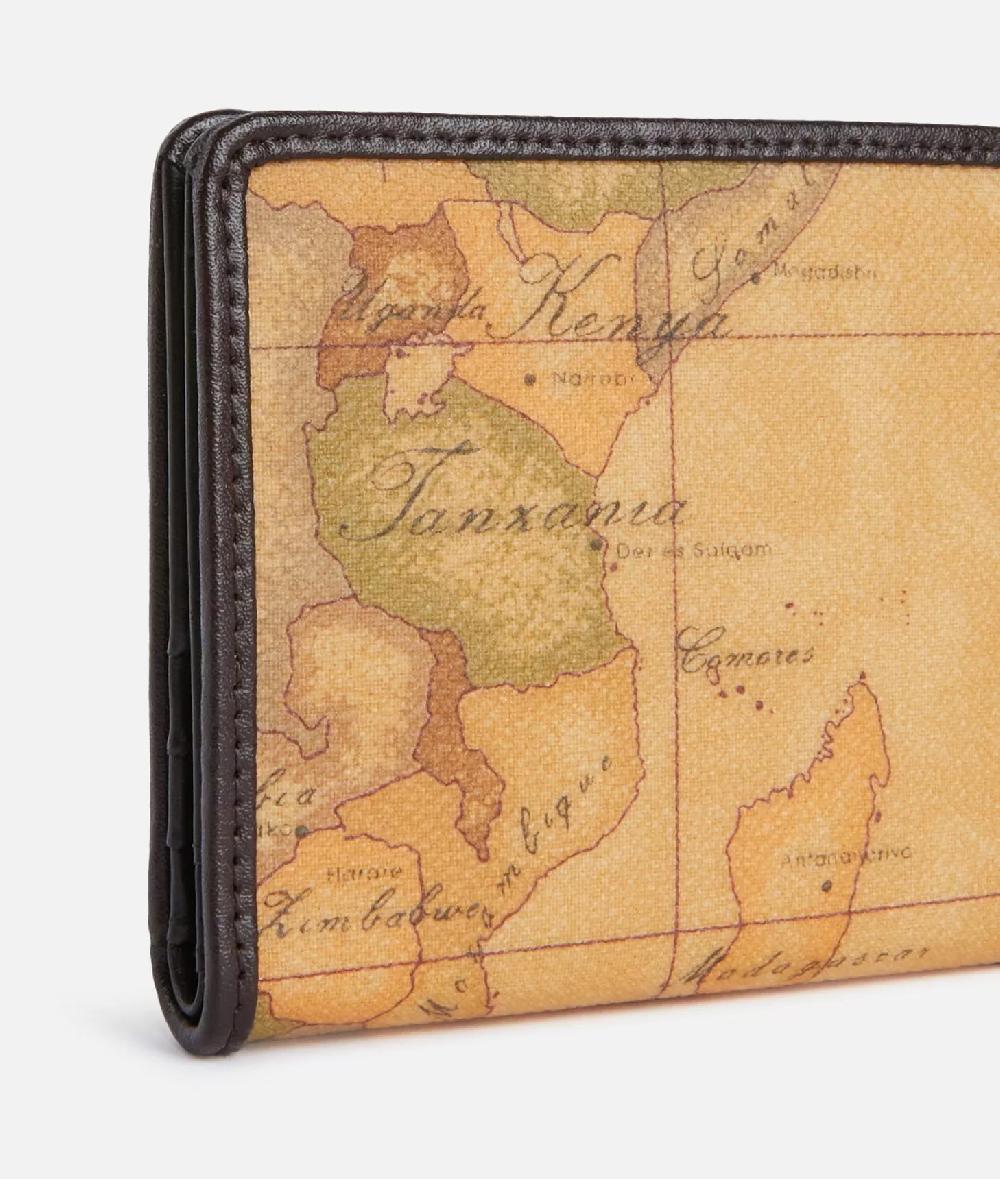 Alviero Martini 1a Classe Geo Iconic Mix Portafoglio Bifolder Mini Cioccolato