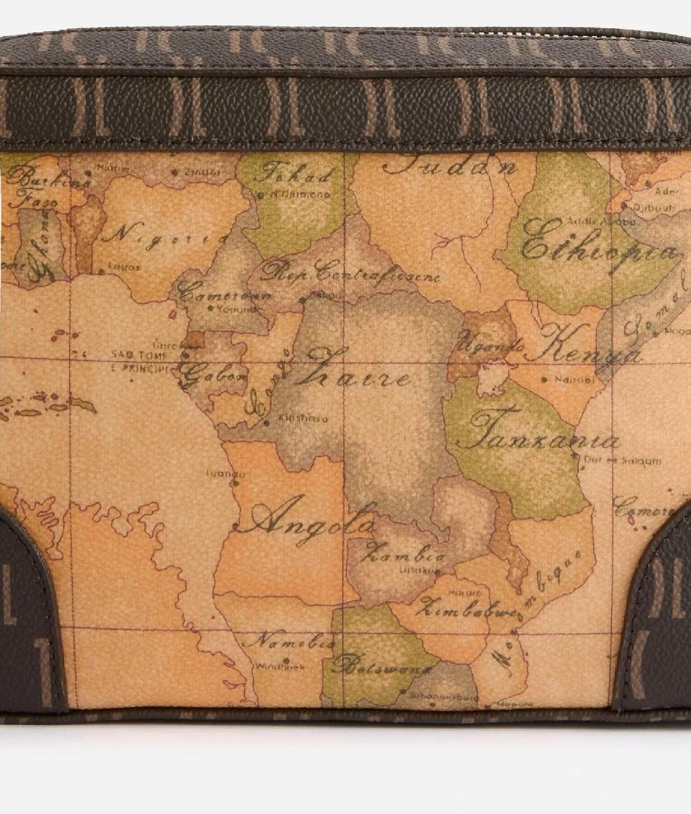 Alviero Martini 1a Classe Geo Iconic Mix Tracollina Reporter Cioccolato