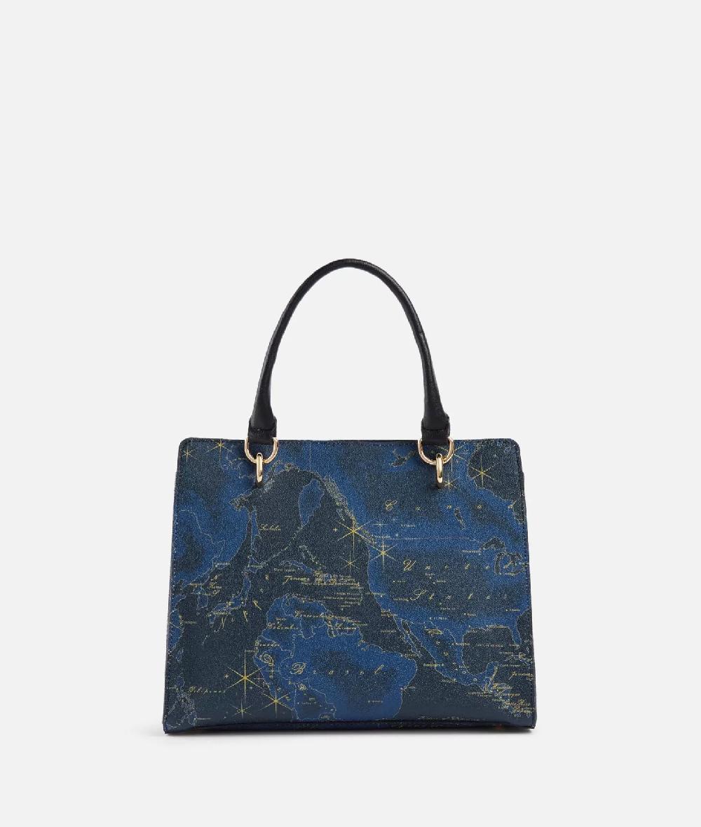 Alviero Martini 1a Classe Geo Midnight Borsa A Mano Con Tracolla Blu Notte