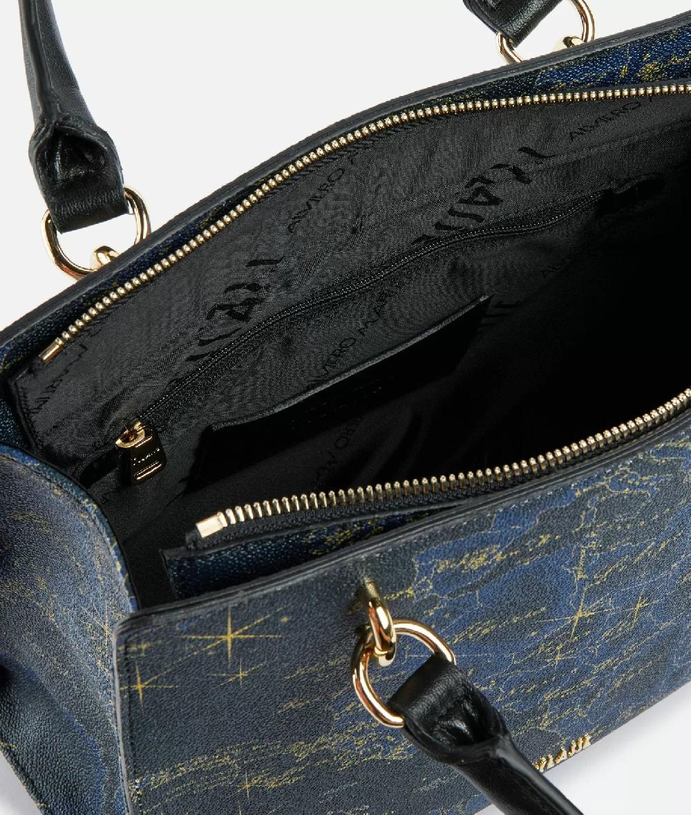 Alviero Martini 1a Classe Geo Midnight Borsa A Mano Con Tracolla Blu Notte