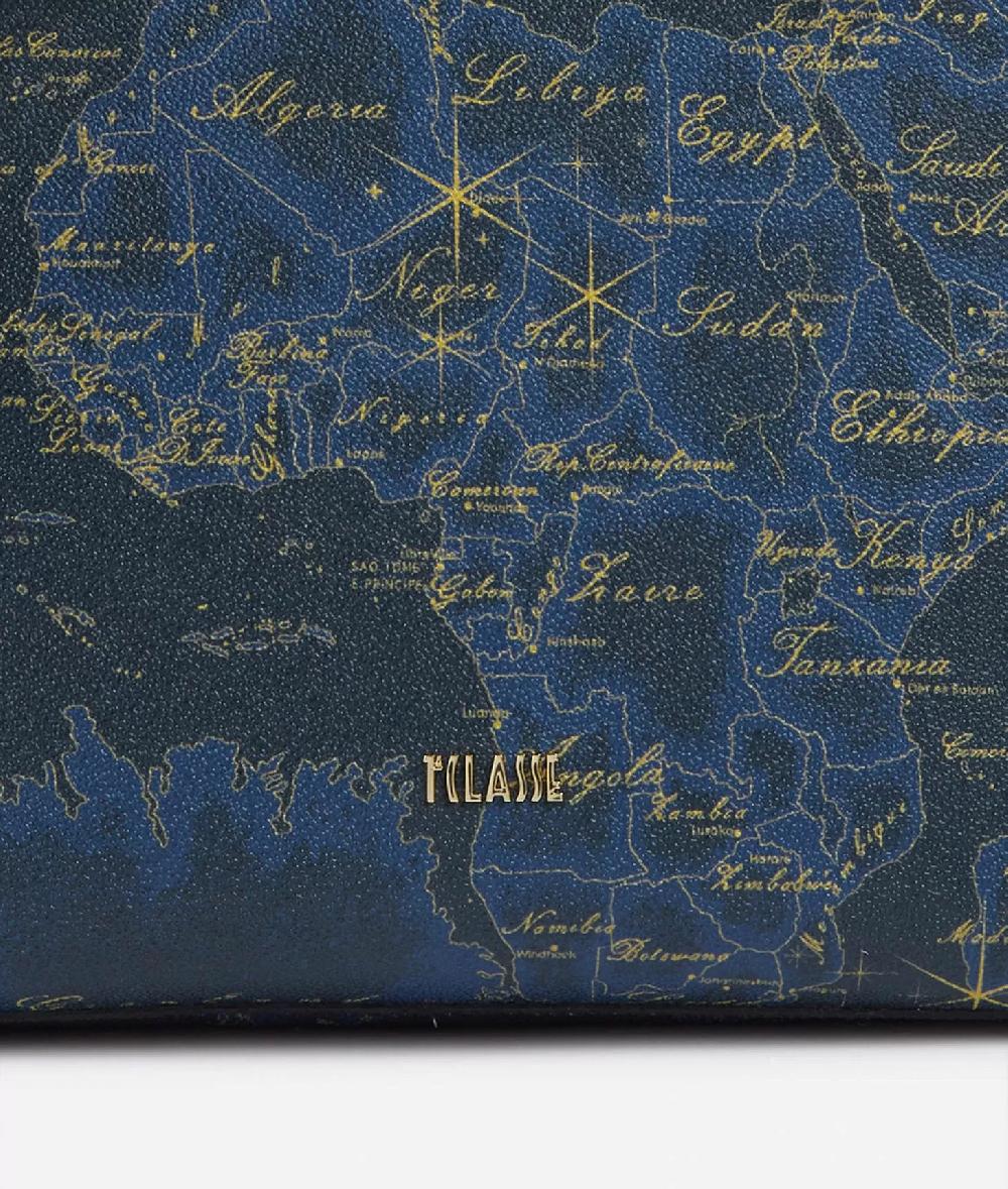 Alviero Martini 1a Classe Geo Midnight Borsa A Mano Con Tracolla Blu Notte