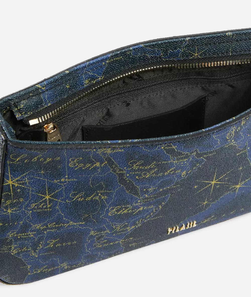 Alviero Martini 1a Classe Geo Midnight Sottospalla Con Tracolla Blu Notte