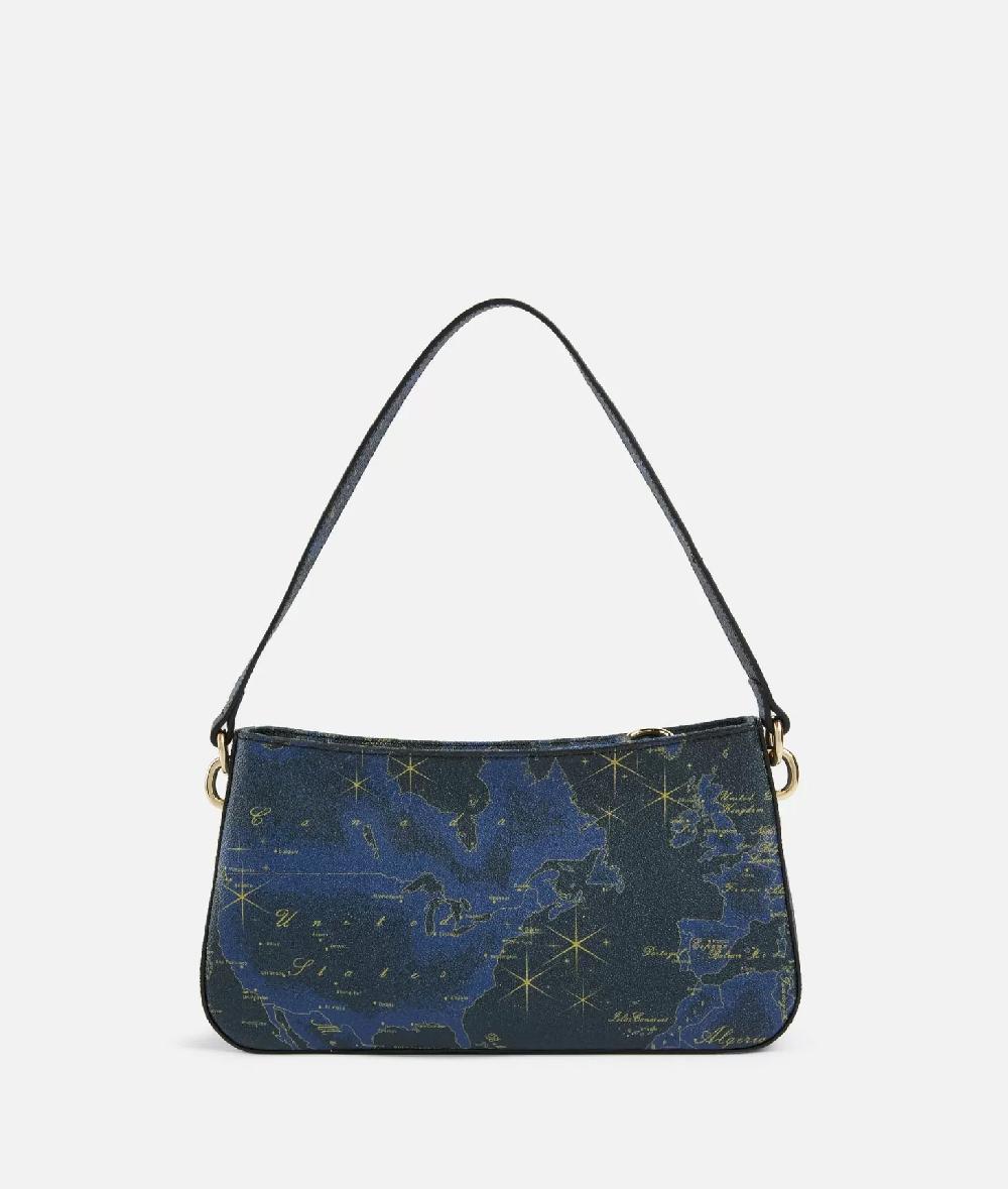 Alviero Martini 1a Classe Geo Midnight Sottospalla Con Tracolla Blu Notte