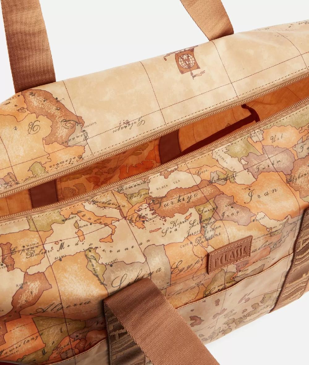 Alviero Martini 1a Classe Geo Soft Borsone Pieghevole Con Mini Beauty