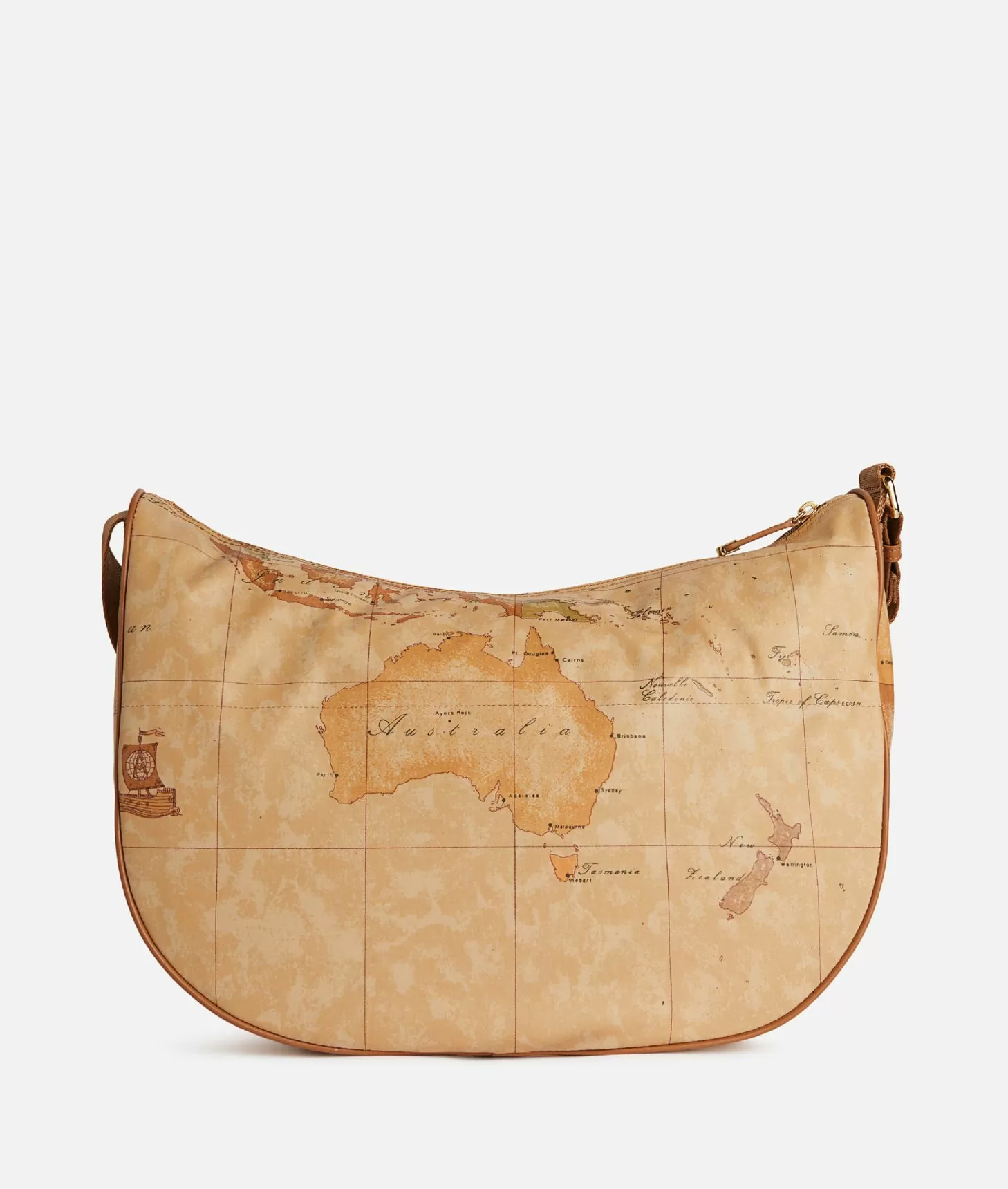 Alviero Martini 1a Classe Geo Soft Tracolla A Mezzaluna Grande Con Tasca