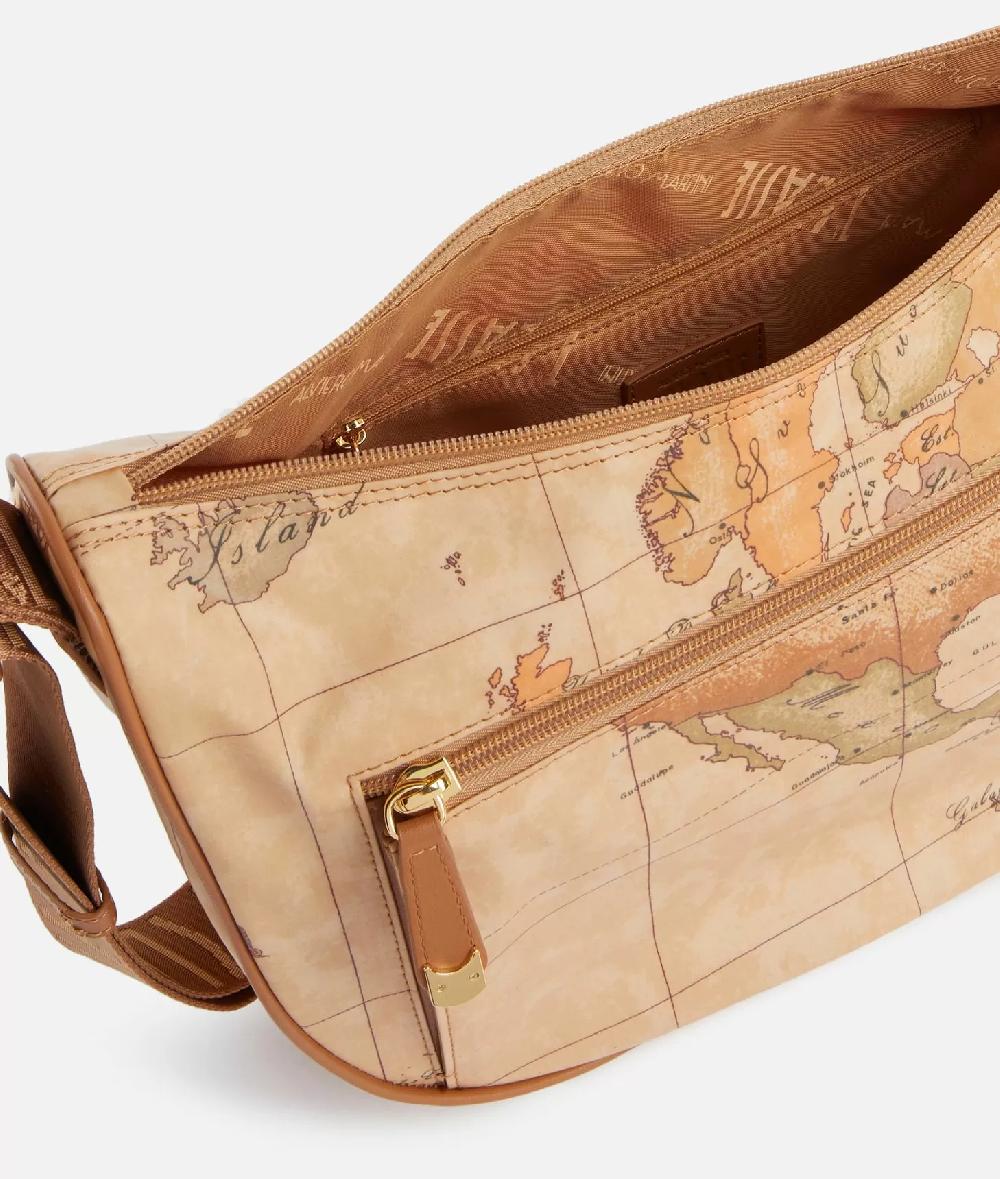 Alviero Martini 1a Classe Geo Soft Tracolla A Mezzaluna Media Con Tasca