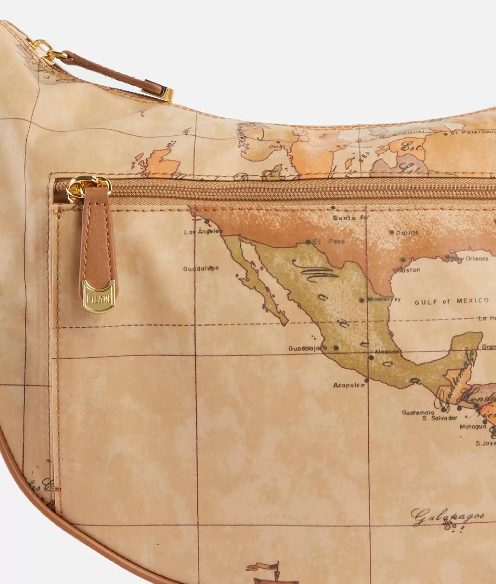 Alviero Martini 1a Classe Geo Soft Tracolla A Mezzaluna Media Con Tasca