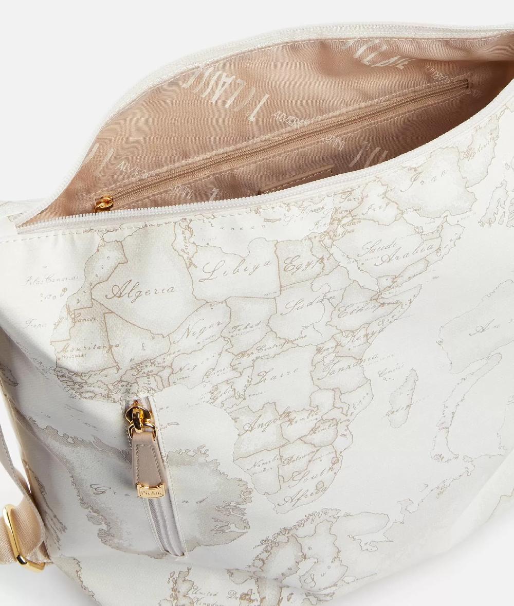 Alviero Martini 1a Classe Geo Soft White Borsa Hobo Doppia Portabilità