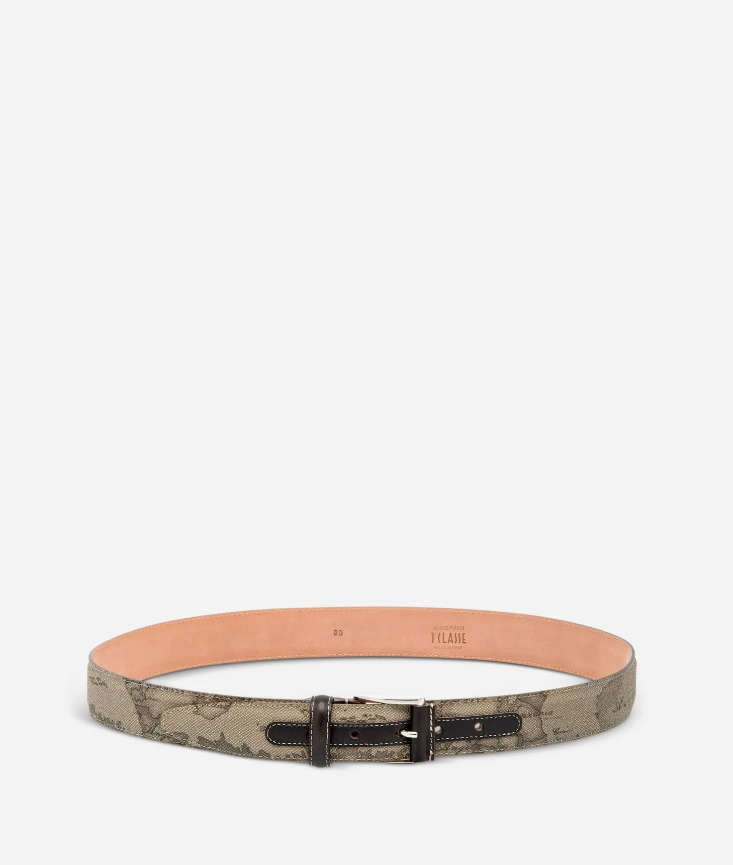Alviero Martini 1a Classe Geo Tortora Cintura Con Fibbia Logata