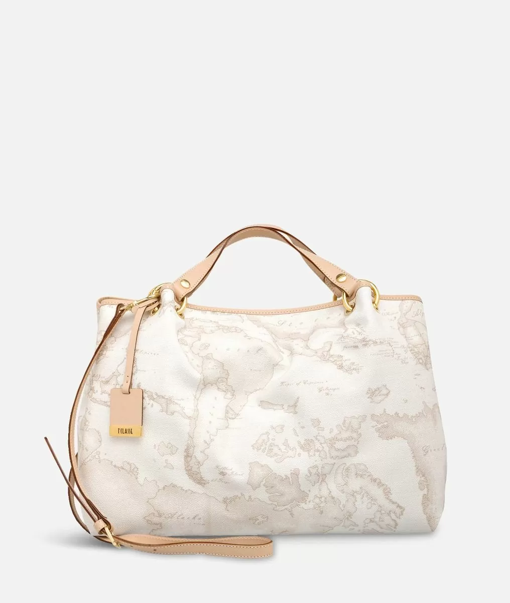 Alviero martini 1a classe Geo White Borsa grande a mano