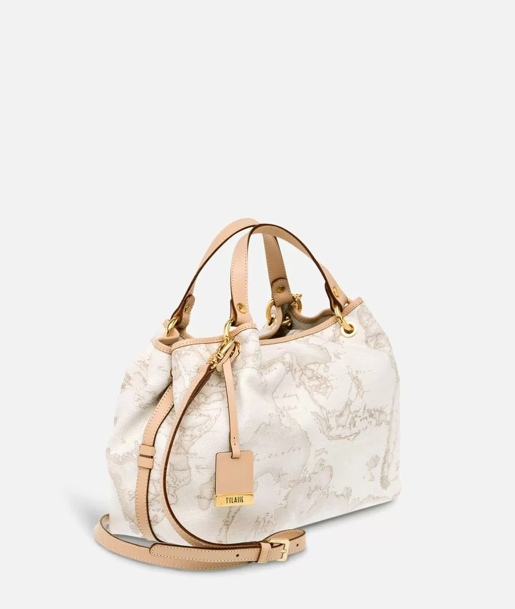 Alviero Martini 1a Classe Geo White Borsa Media A Mano