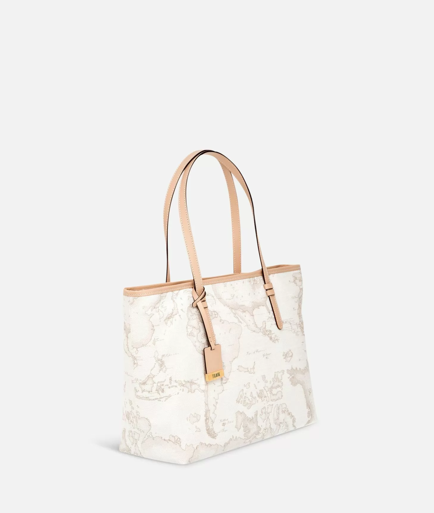 Alviero Martini 1a Classe Geo White Borsa Shopping Grande