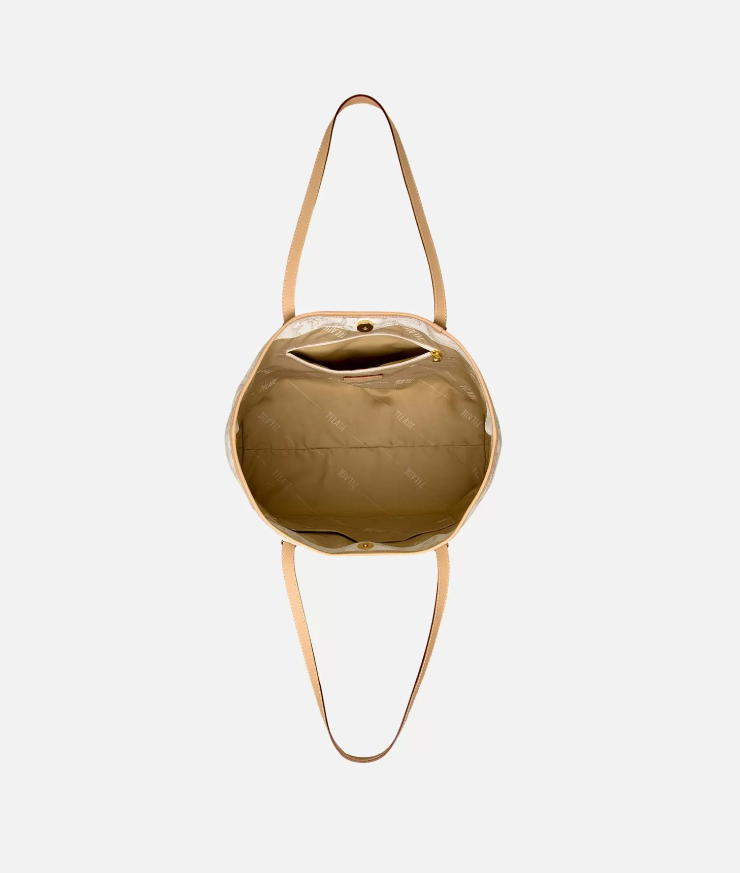 Alviero Martini 1a Classe Geo White Borsa Shopping Grande