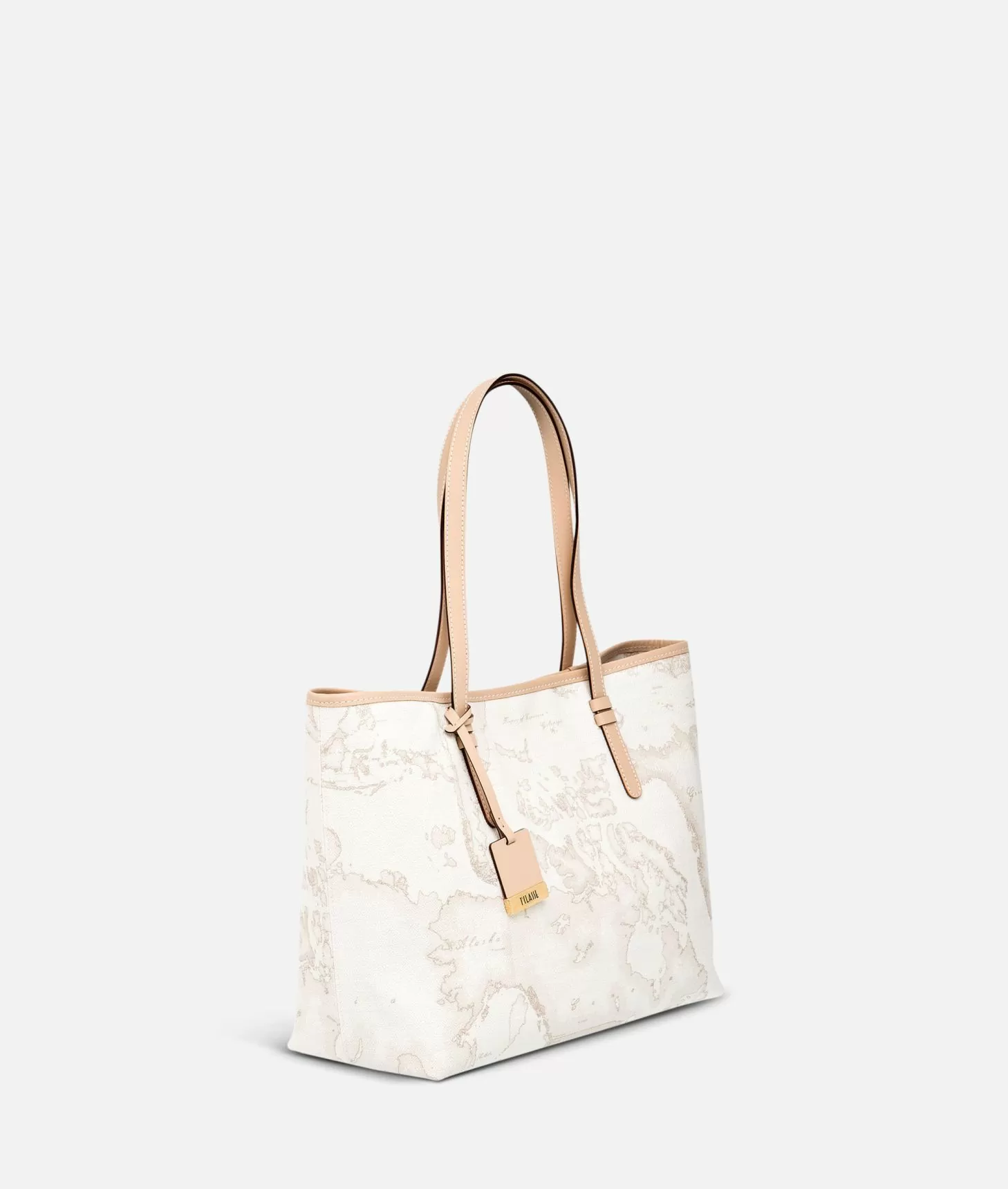 Alviero Martini 1a Classe Geo White Borsa Shopping Grande