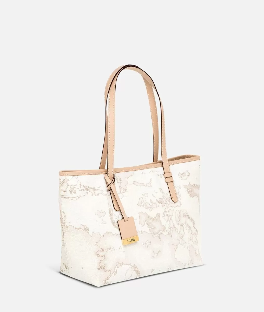 Alviero Martini 1a Classe Geo White Borsa Shopping Media