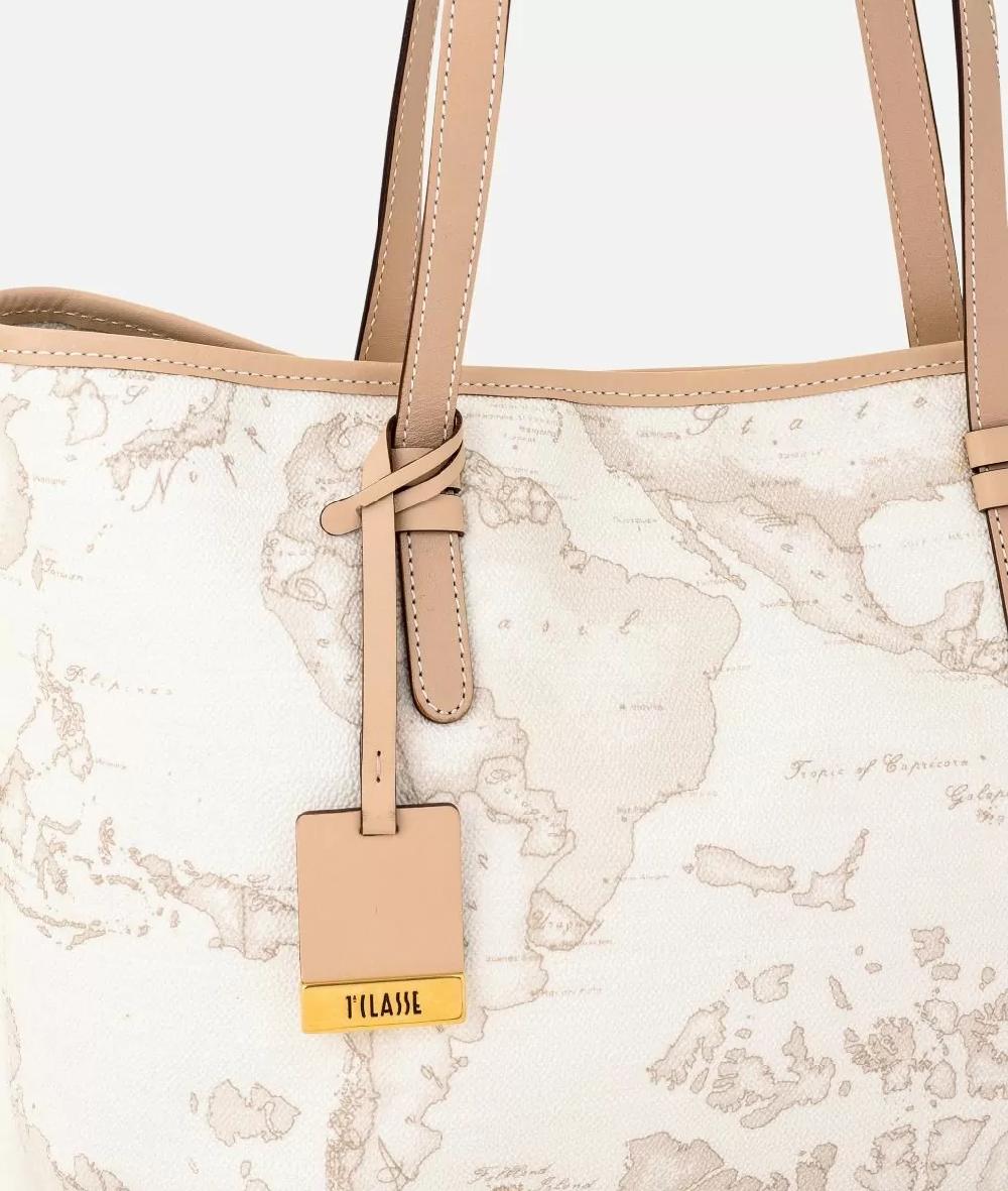 Alviero Martini 1a Classe Geo White Borsa Shopping Media