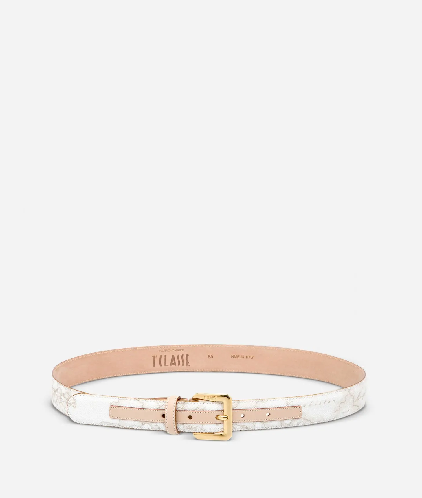 Alviero Martini 1a Classe Geo White Cintura Con Fibbia Metallica