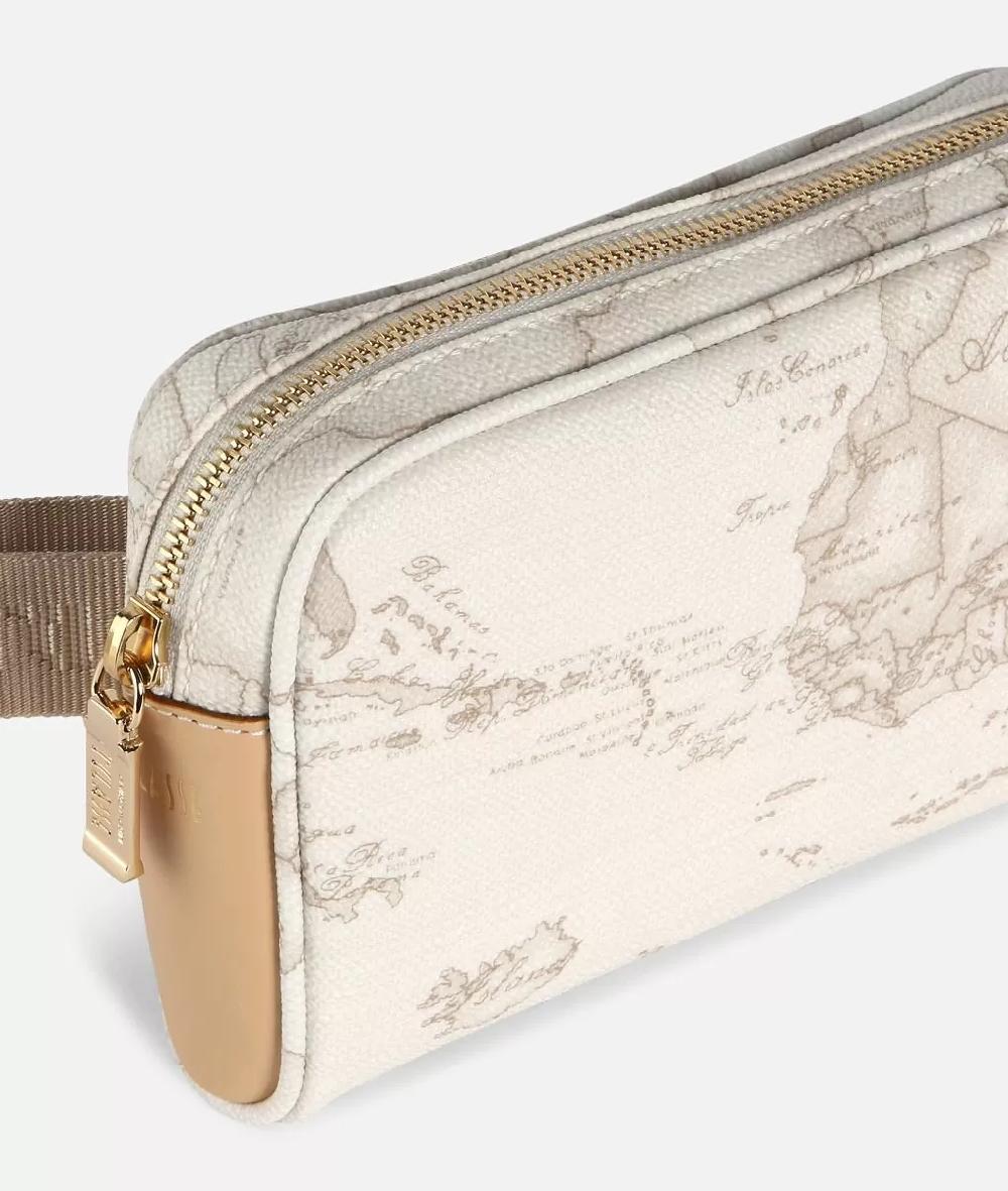 Alviero Martini 1a Classe Geo White Marsupio Con Cintura A Nastro