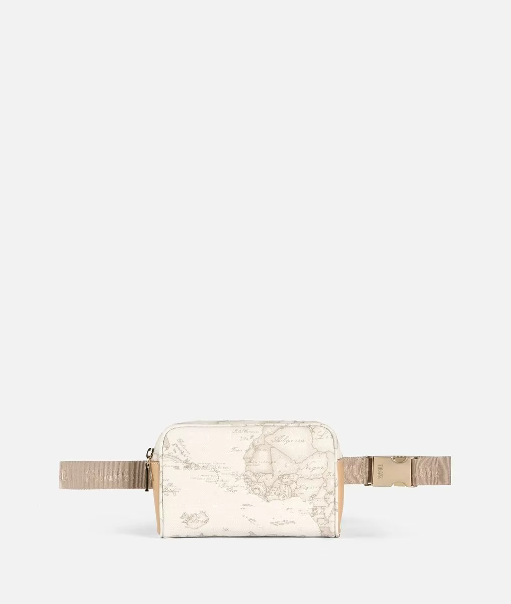 Alviero martini 1a classe Geo White Marsupio con cintura a nastro