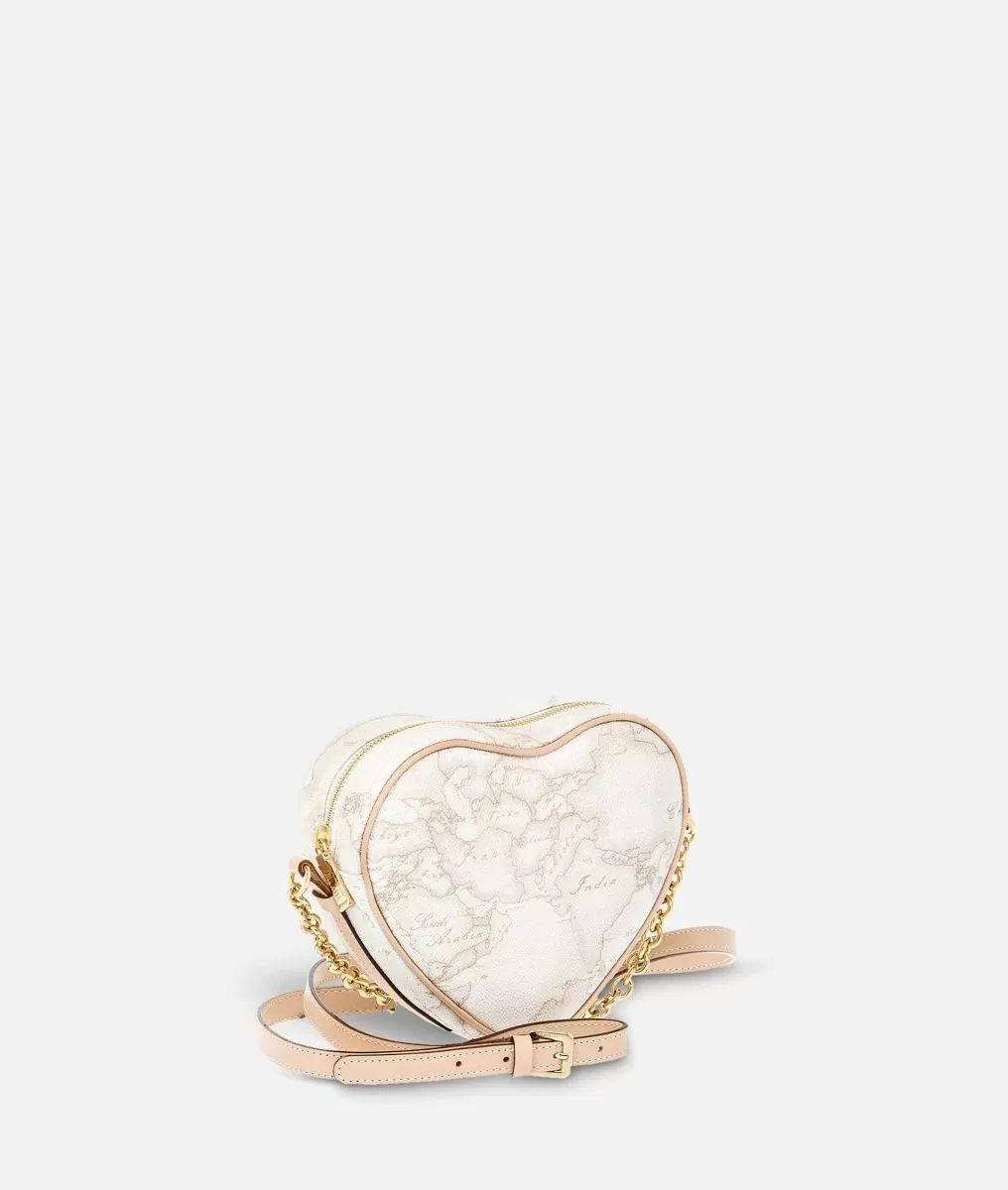 Alviero Martini 1a Classe Geo White Mini Tracolla A Cuore