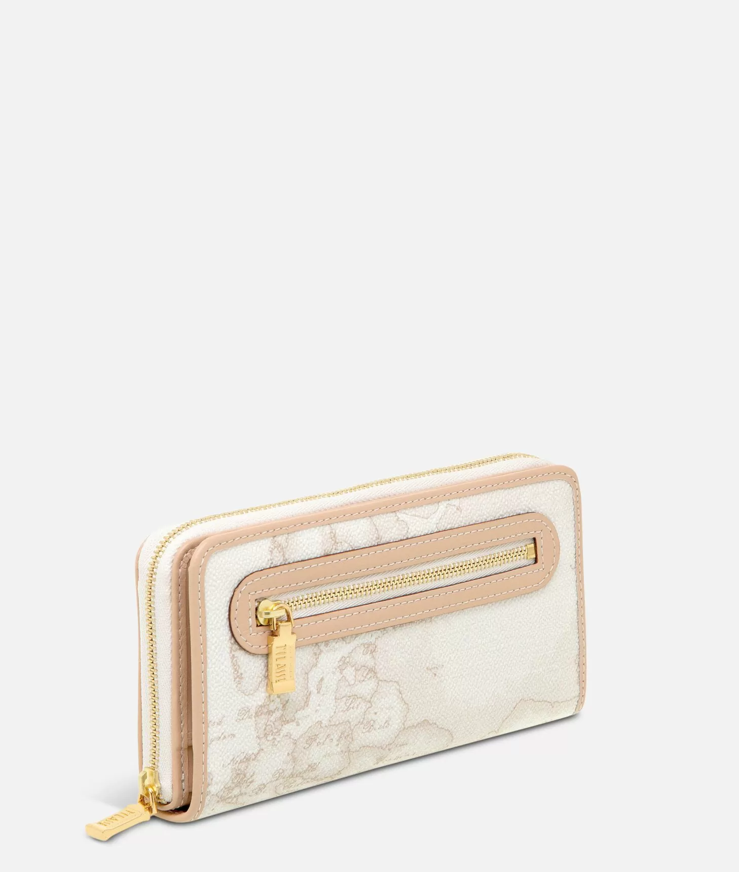 Alviero Martini 1a Classe Geo White Portafogli Grande Con Zip
