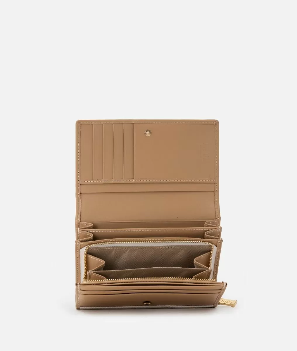 Alviero Martini 1a Classe Geo White Portafoglio Con Piastrina Frontale 1C