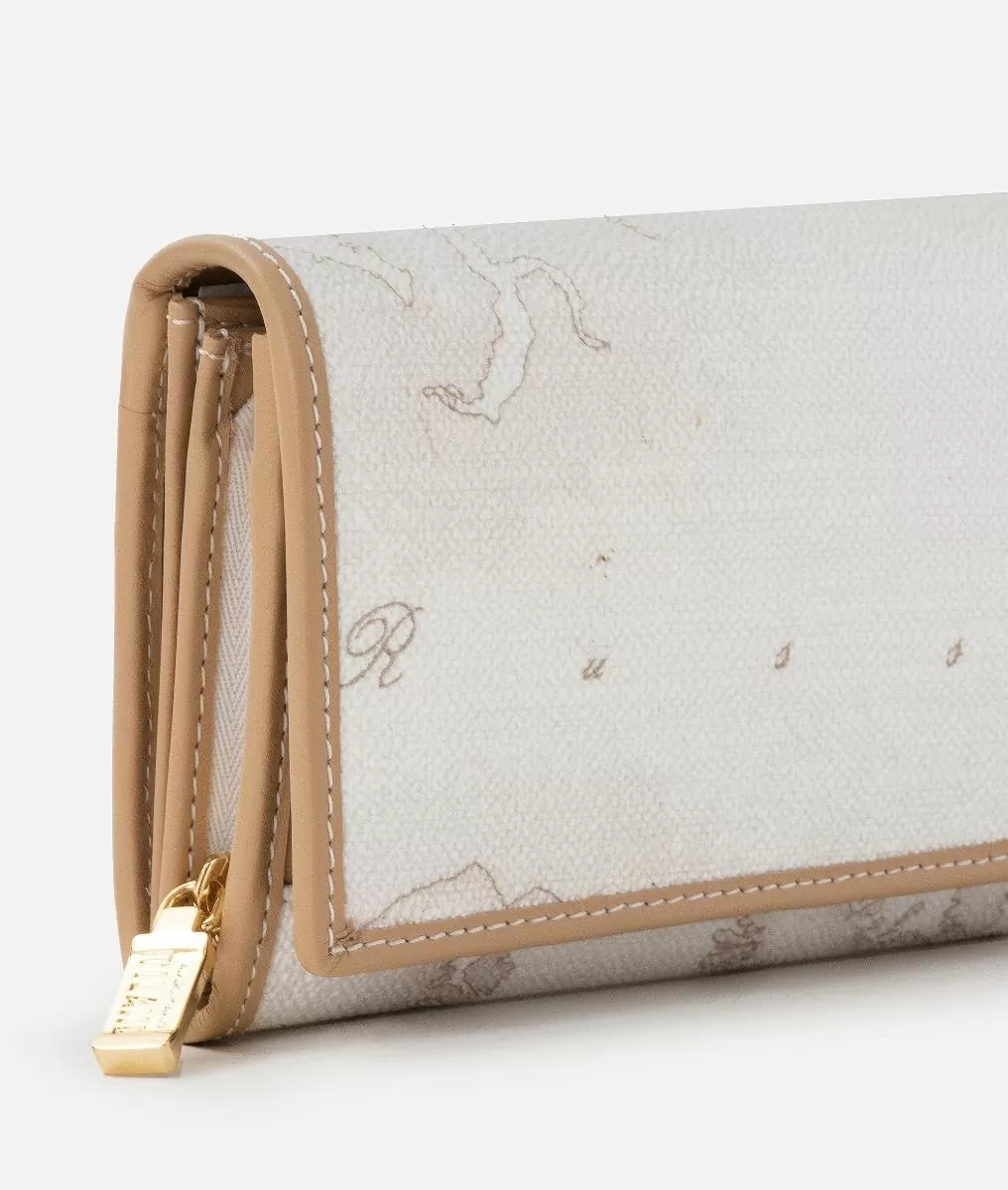 Alviero Martini 1a Classe Geo White Portafoglio Grande Con Dettaglio 1C