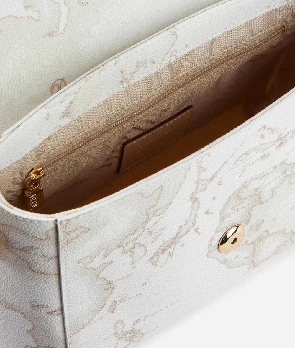 Alviero Martini 1a Classe Geo White Tracollina Con Patta