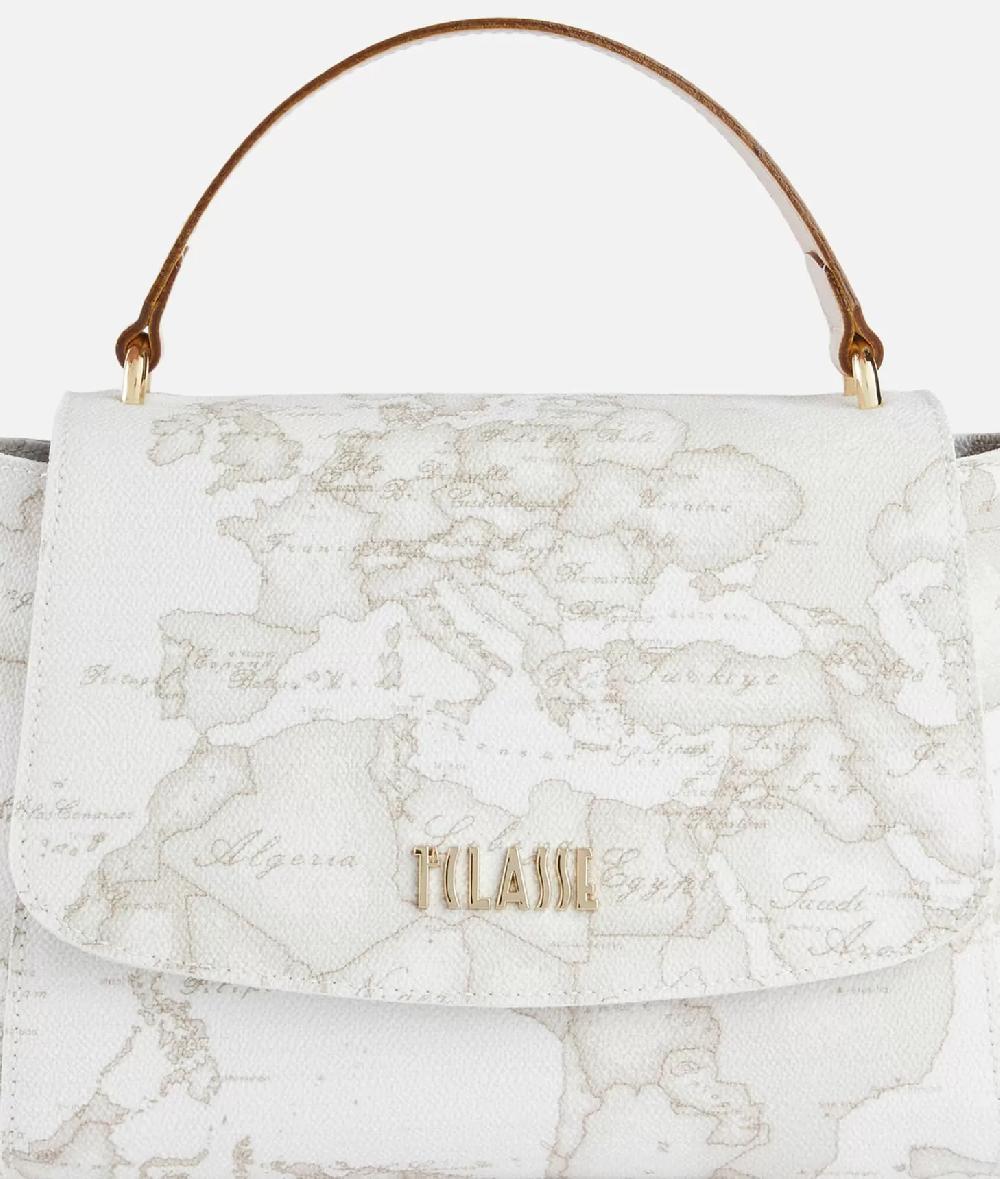 Alviero Martini 1a Classe Geo White Tracollina Con Patta