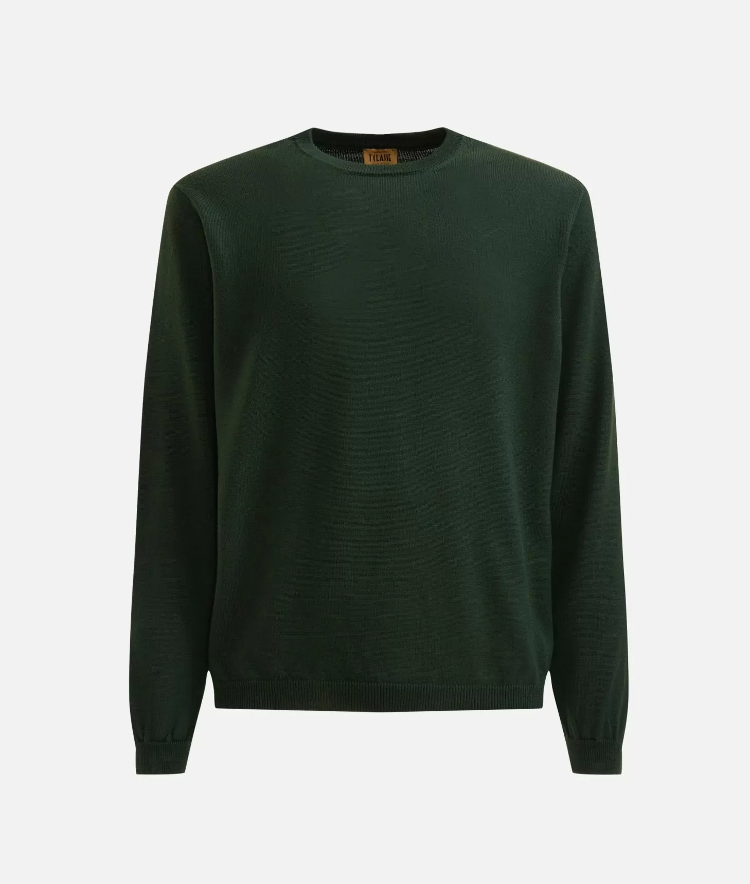 Alviero Martini 1a Classe Girocollo In Filato Misto Lana Con Toppe Geo Classic Verde Militare