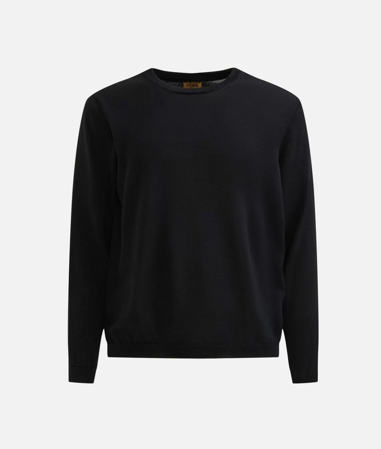 Alviero Martini 1a Classe Girocollo In Filato Misto Lana Con Toppe Geo Classic Nero