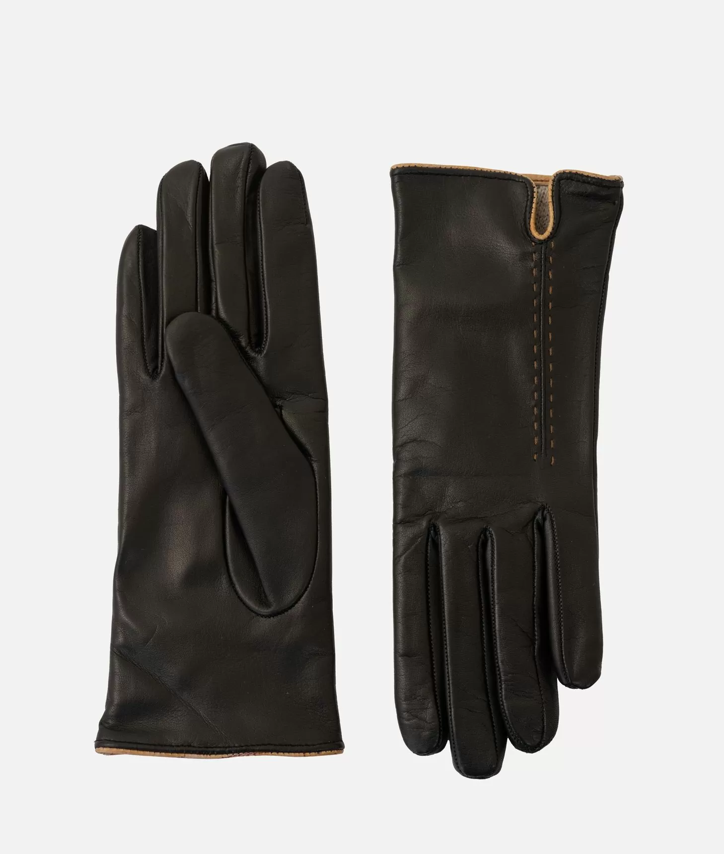 Alviero martini 1a classe Guanti donna in nappa con dettagli Geo Classic Neri