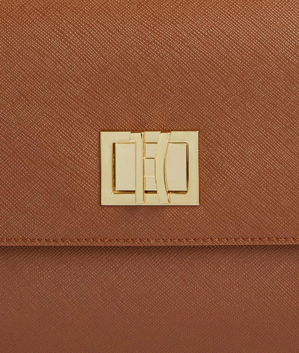 Alviero Martini 1a Classe Ideal Bag Tracolla Con Catena Castagna