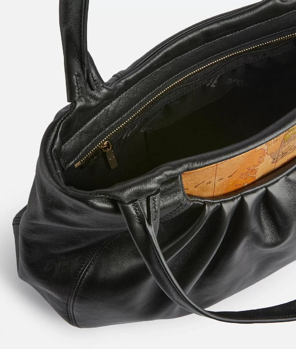 Alviero Martini 1a Classe Immersive Leather Shopper Morbida Nera