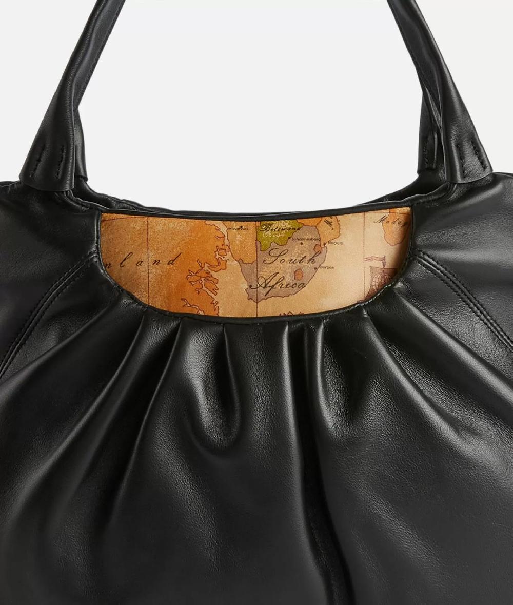 Alviero Martini 1a Classe Immersive Leather Shopper Morbida Nera