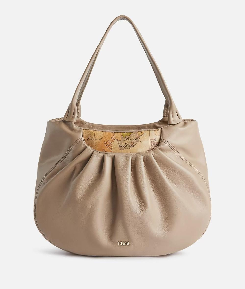 Alviero martini 1a classe Immersive Leather shopper morbida Taupe Chiaro