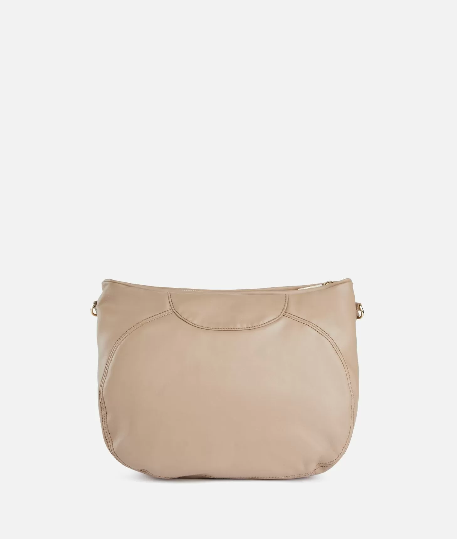 Alviero Martini 1a Classe Immersive Leather Tracolla A Mezzaluna Morbida Taupe Chiaro