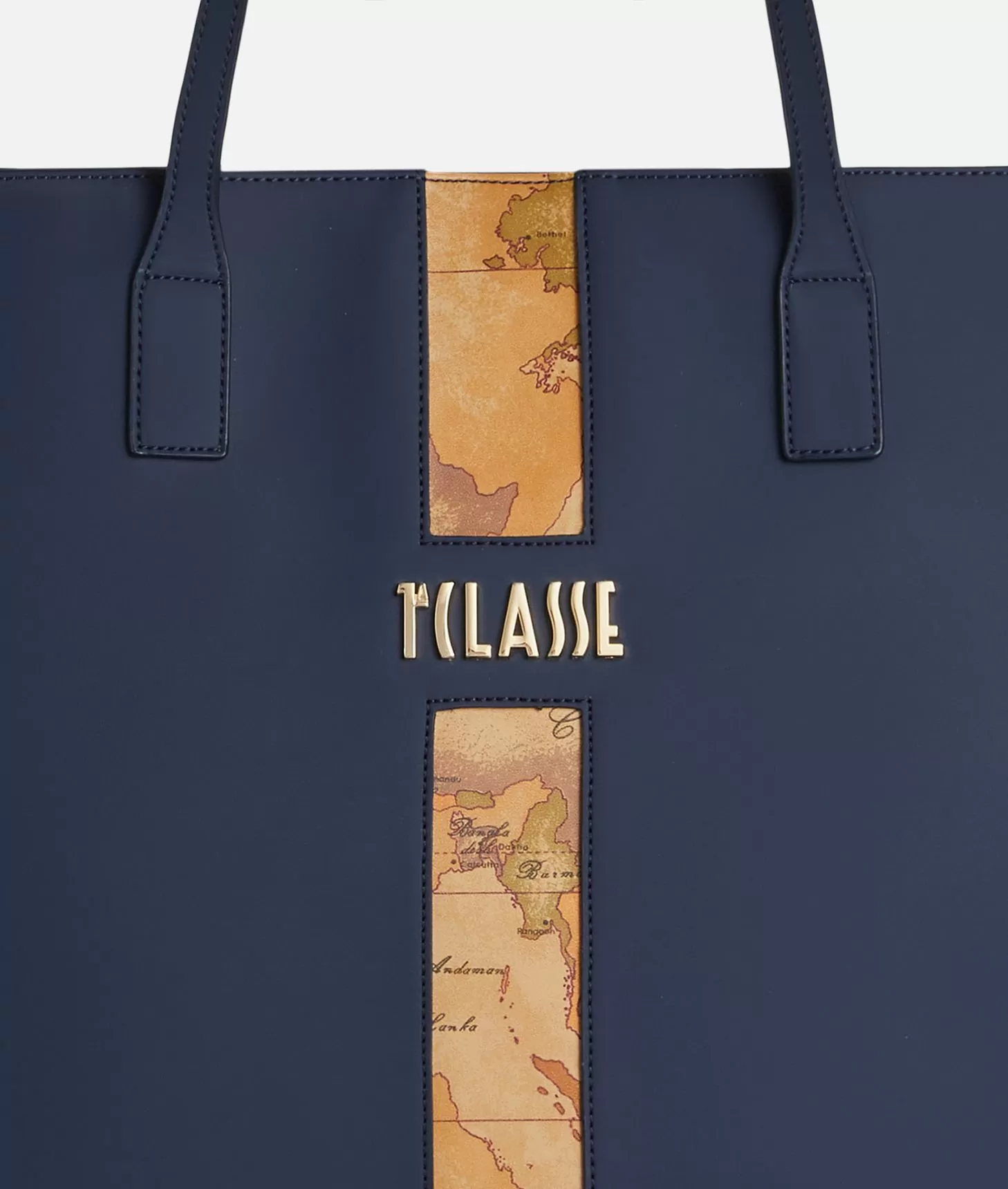 Alviero Martini 1a Classe Journey Geo Borsa Shopping Blu Navy