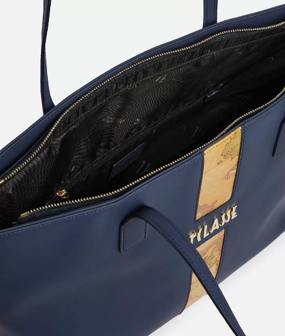 Alviero Martini 1a Classe Journey Geo Borsa Shopping Blu Navy