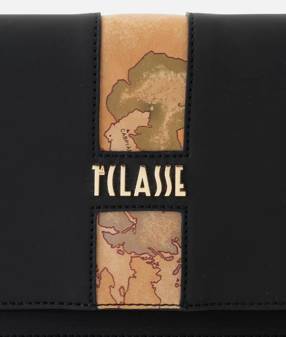 Alviero Martini 1a Classe Journey Geo Pochette Con Patta E Tracolla Nera