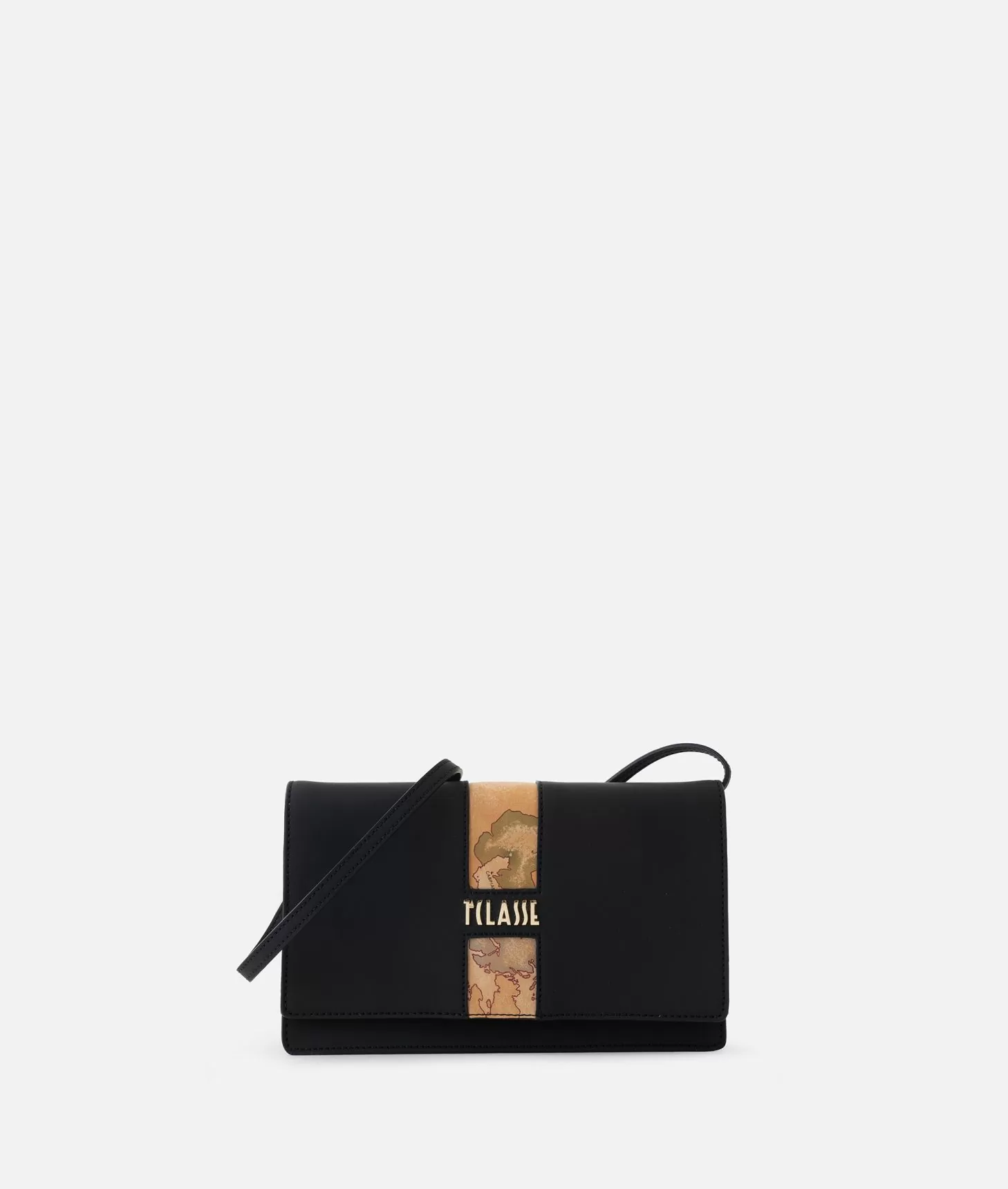 Alviero martini 1a classe Journey Geo pochette con patta e tracolla Nera