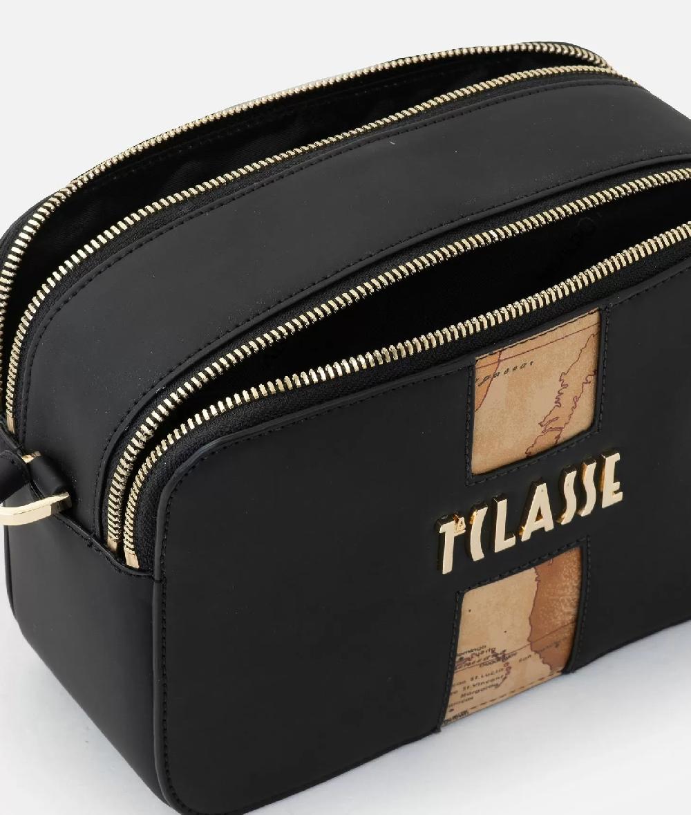 Alviero Martini 1a Classe Journey Geo Tracollina Reporter Con Doppia Zip Nera