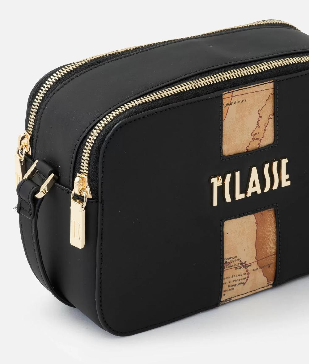 Alviero Martini 1a Classe Journey Geo Tracollina Reporter Con Doppia Zip Nera