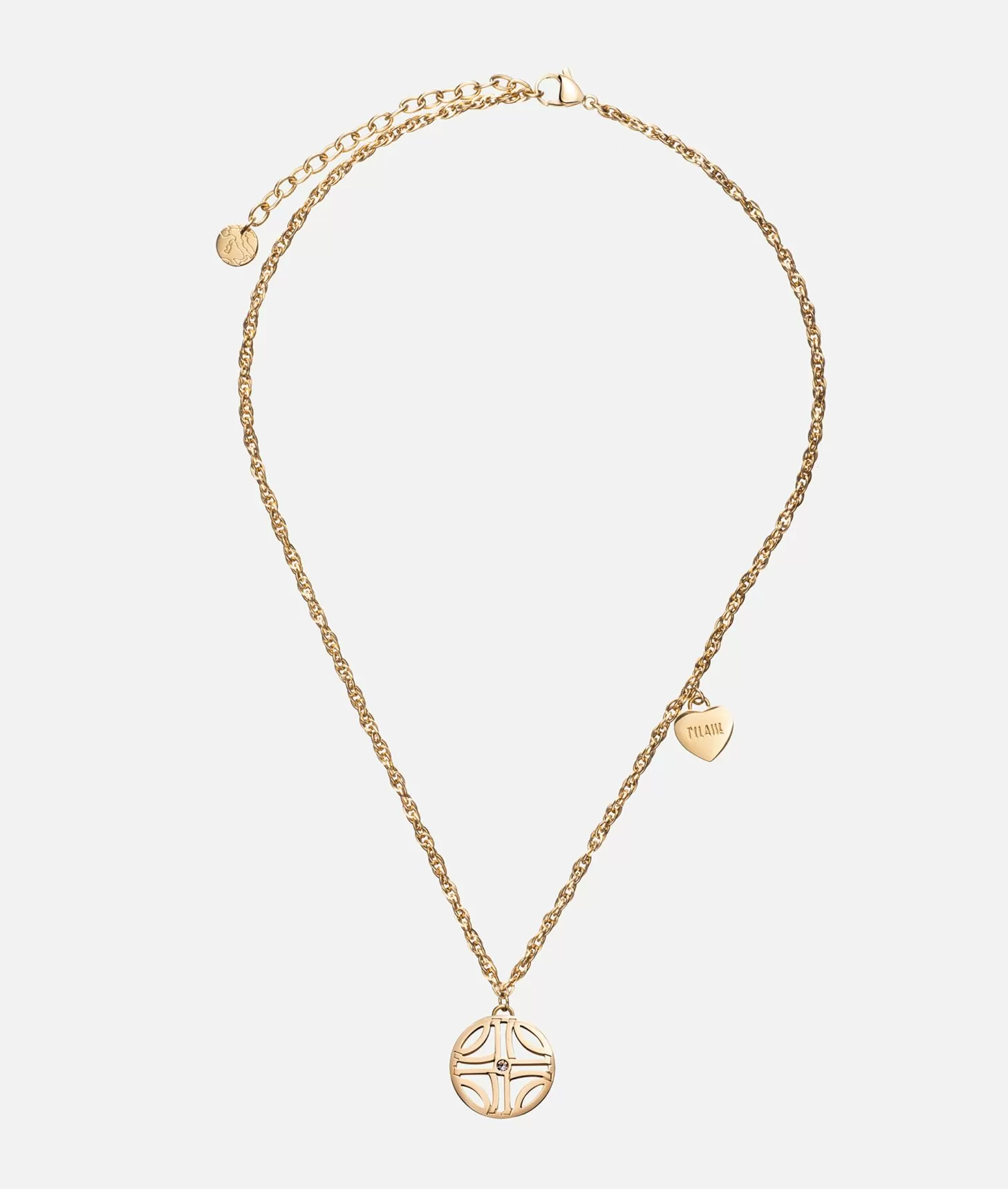 Alviero Martini 1a Classe La Croisette Girocollo Con Pendente Bagnato In Oro