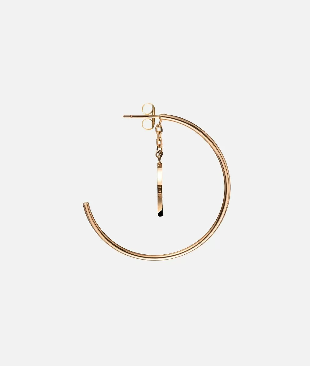 Alviero Martini 1a Classe La Croisette Orecchini A Cerchio Bagnati In Oro