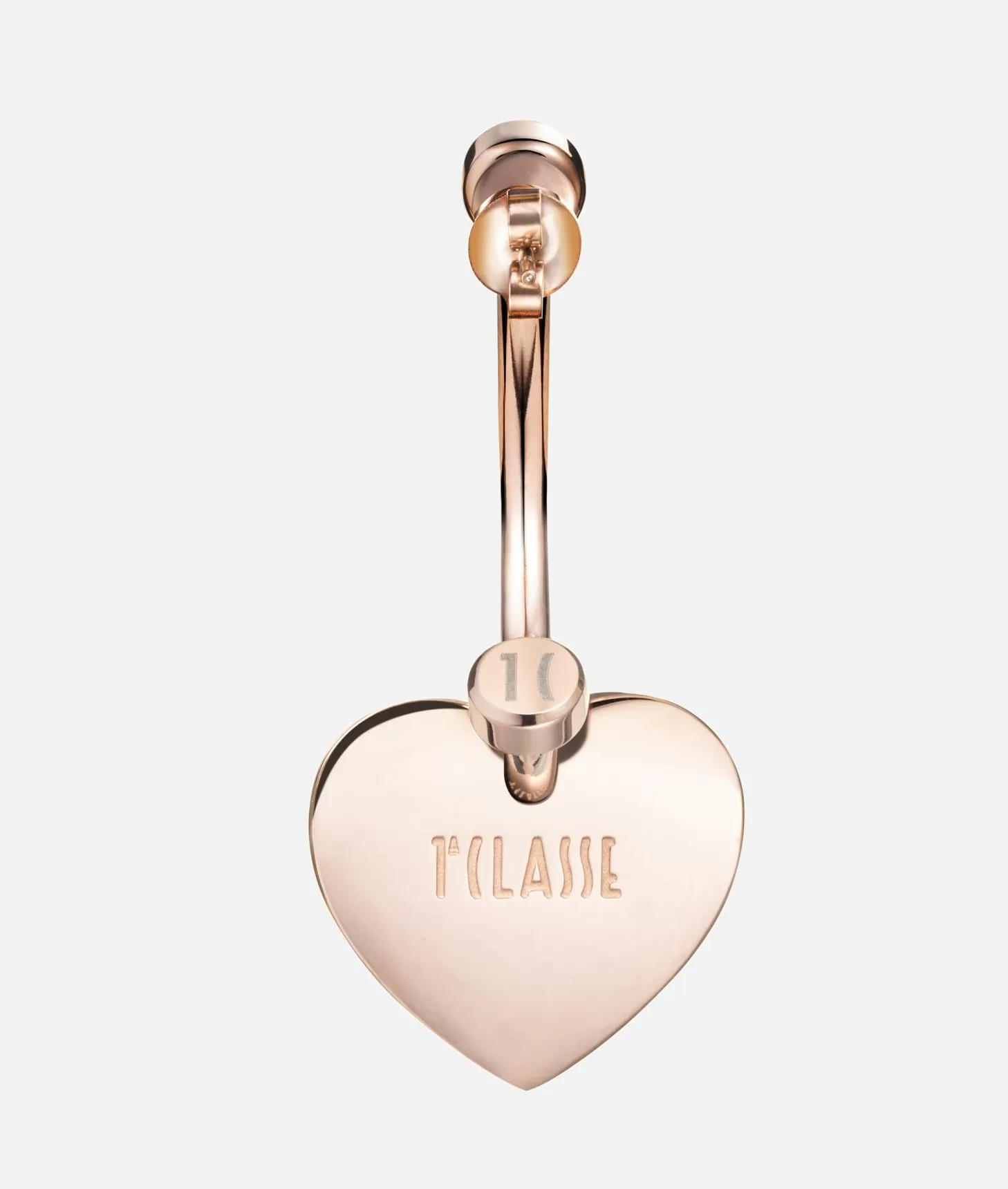 Alviero Martini 1a Classe Love Lane Orecchini In Acciaio Con Pendente A Cuore In Pelle