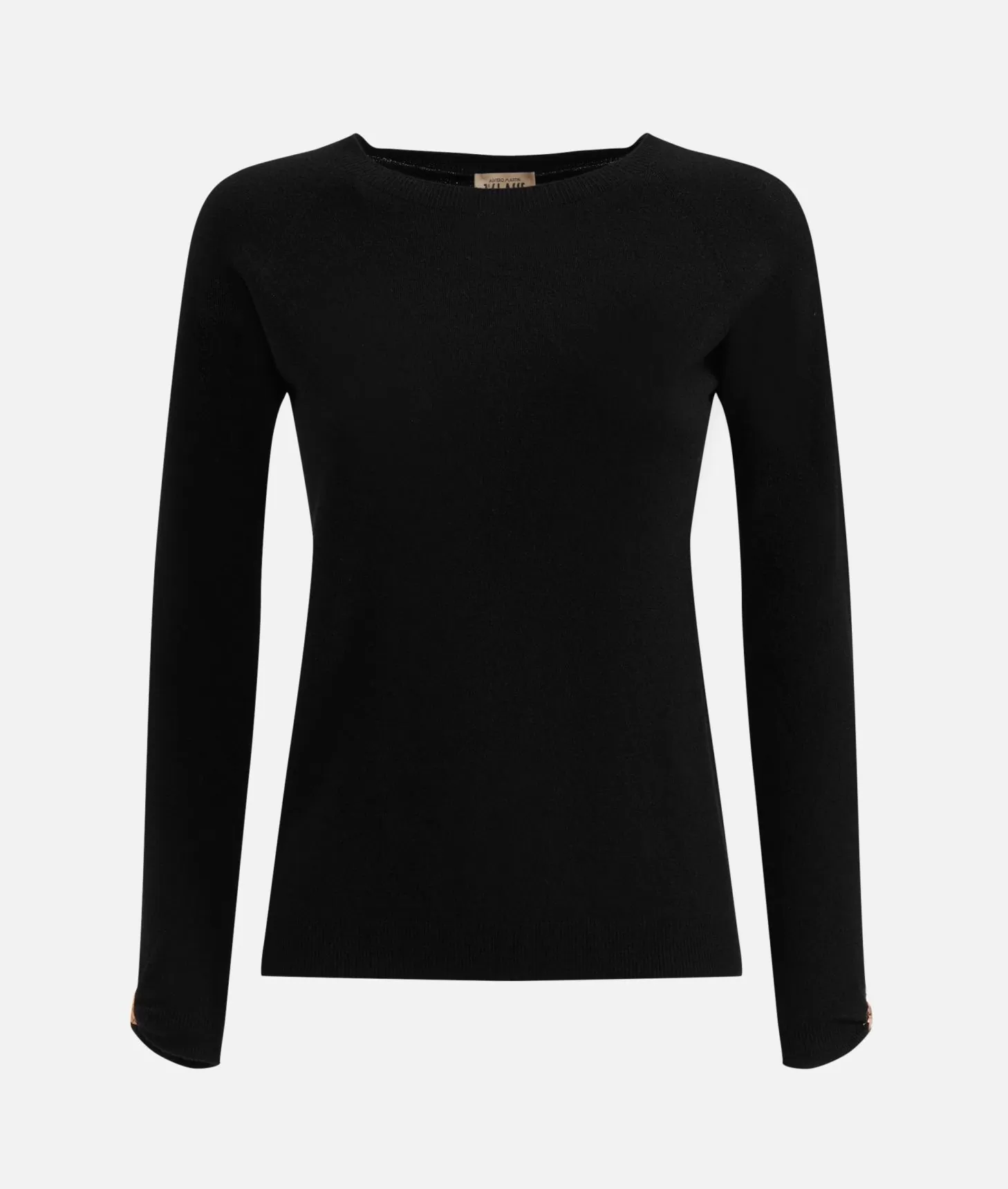 Alviero Martini 1a Classe Maglia In Filato Di Viscosa Stretch Con Scollo A Barchetta Nera