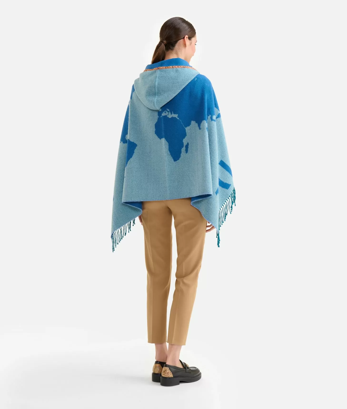 Alviero Martini 1a Classe Mantella Con Cappuccio E Alamaro Anice