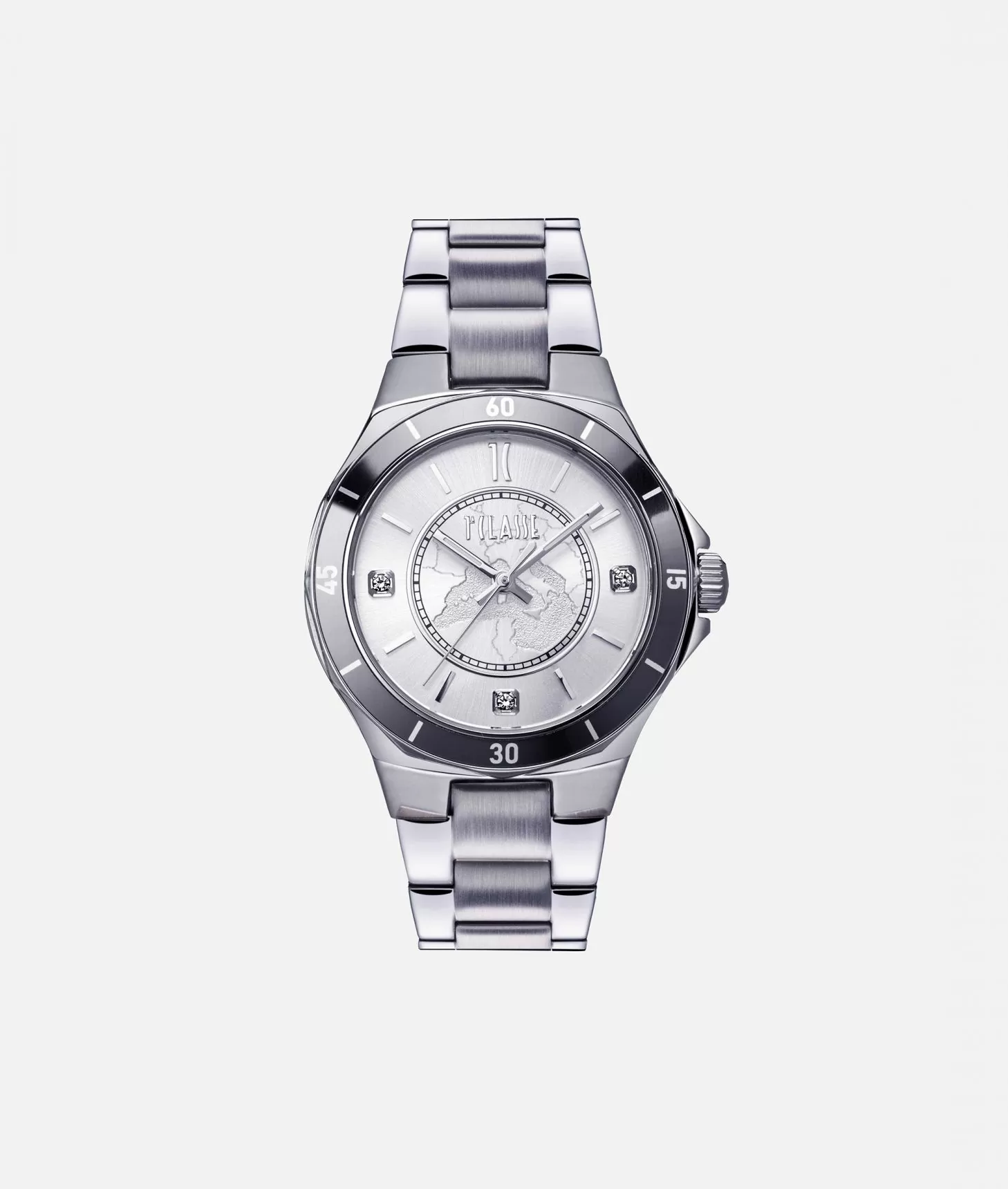 Alviero martini 1a classe Milano orologio con cinturino in acciaio Argento