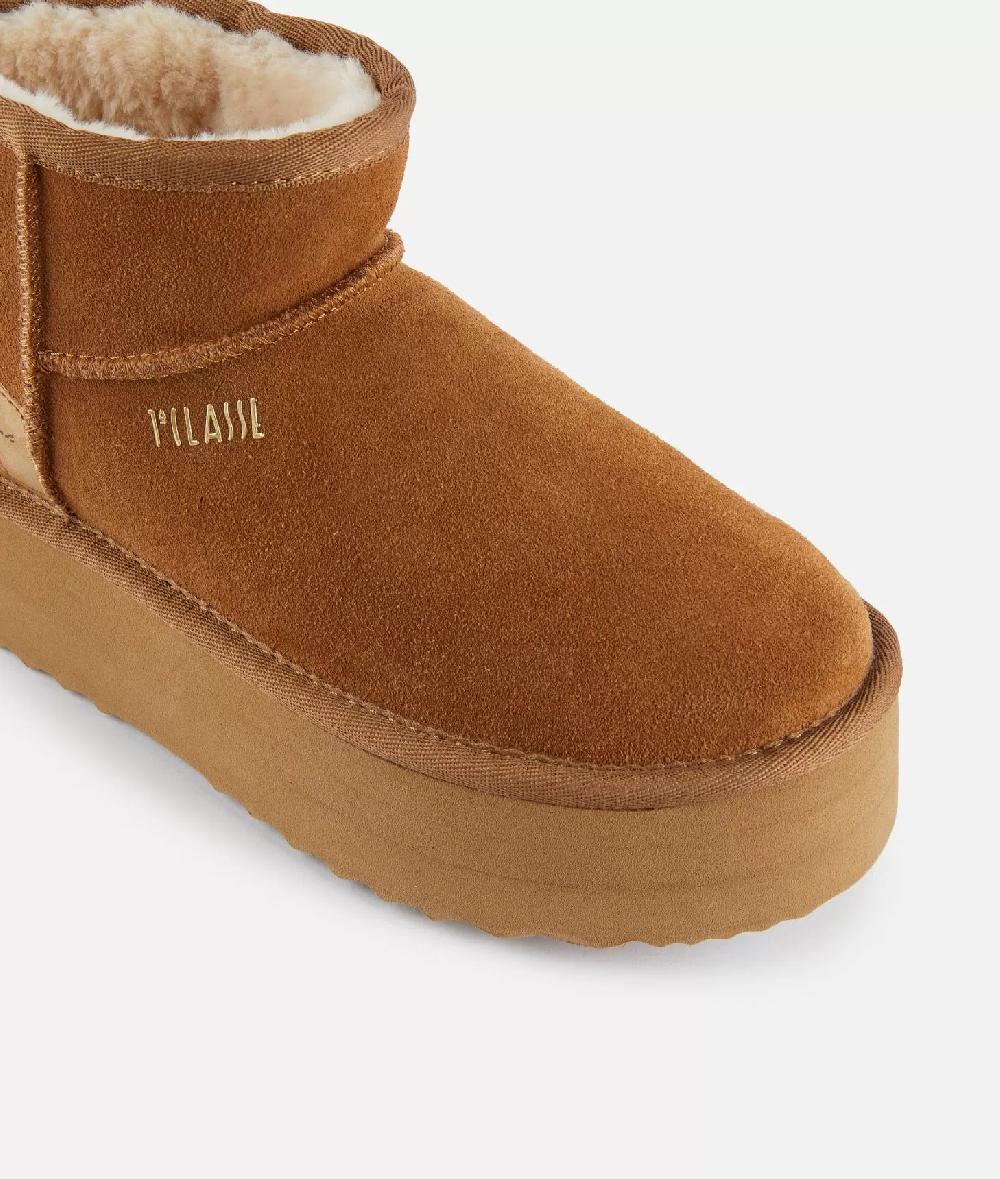 Alviero Martini 1a Classe Mini Stivaletti Imbottiti In Pelle Scamosciata Con Logo 1ᴬ Classe Naturali